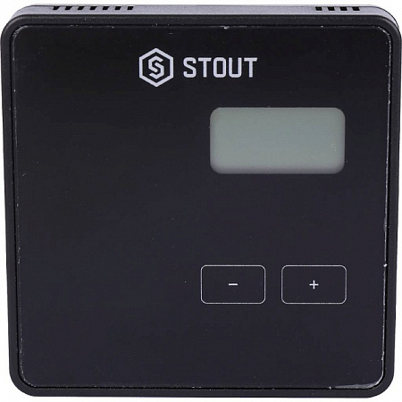 Регулятор комнатный STOUT проводной R-10b чёрный