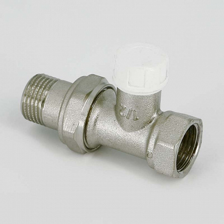 Вентиль обратный UNI-FITT 1/2 ВН с разъемным соединением, никелир.