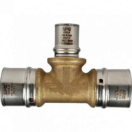 МП Тройник переходной пресс для металлопласта STOUT Ø32х20х32