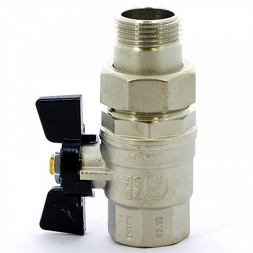 Кран шаровой с американкой BUGATTI OREGON 322 бабочка 1&amp;quot; полнопроходной