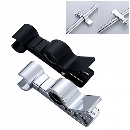 Держатель лейки для душевой стойки ESSAN (KEBBI) PIN зажим 16-25 мм, черный (50 шт)