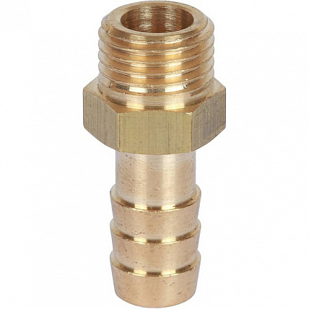 Штуцер резьбовой латунный STOUT без покрытия 1/4&quot;x10мм Н