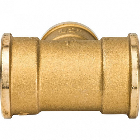 Тройник переходной латунный STOUT без покрытия 1&quot;x1/2&quot;x1&quot; В