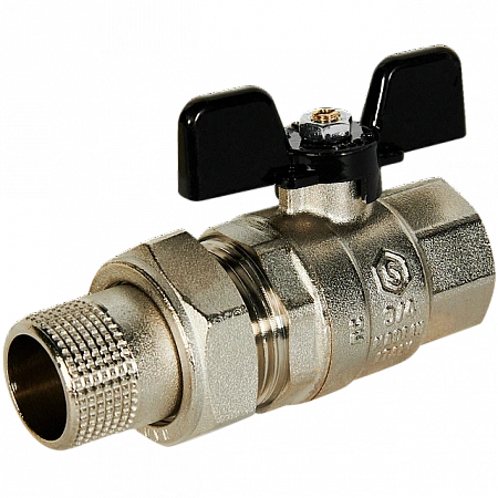 Кран шаровой с американкой STOUT бабочка 3/4&quot; полнопроходной
