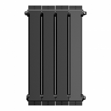 Радиатор биметаллический ROYAL THERMO PIANOFORTE NOIR SABLE NEW 500x4 секций, черный (НС-1176331)