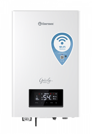 Котел электрический настенный THERMEX GRIZZLY 5-12кВт, (220/380 В) Wi-Fi (ЭдЭБ01987)