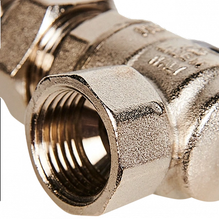Кран шаровой с американкой угловой STOUT бабочка 1/2&quot; ВР/НР