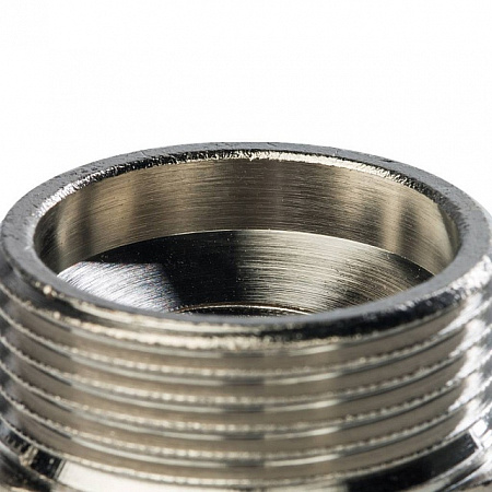 Футорка резьбовая латунная STOUT никель 2&quot;x1/2&quot; ВН
