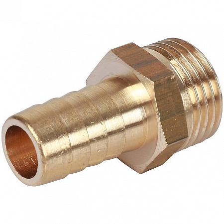 Штуцер резьбовой латунный STOUT без покрытия 1/2&quot;x14мм Н
