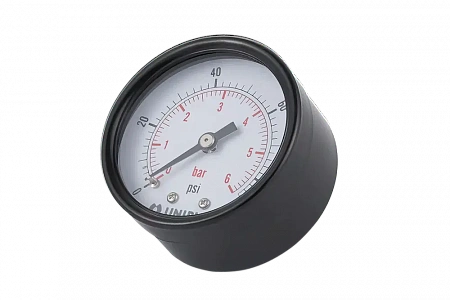 Манометр аксиальный UNIPUMP Ø50-1/4&quot;, 6 бар, горизонтальное подключение