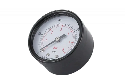 Манометр аксиальный UNIPUMP Ø50-1/4&amp;quot;, 6 бар, горизонтальное подключение