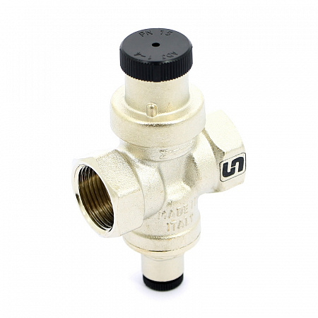 Редуктор давления UNI-FITT 3/4&quot; В 1-4 бар PN15 COMPACT с отверстием под радиальный манометр 1/4&quot; ник