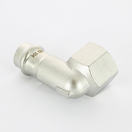 НП Угол резьбовой пресс из нержавейки UNI-FITT фитинг Ø18x3/4&quot; В