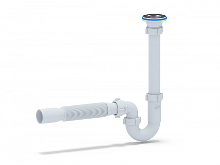 АНИПЛАСТ Сифон 11/4&quot;х32 прямоточный с гибкой трубой 32*40 DB1010