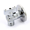 Кран шаровой потребительный угловой BUGATTI MINNESOTA 883 бабочка 1/2&amp;quot;х1/2&amp;quot; НН, для бачка c розеткой