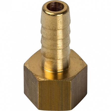 Штуцер резьбовой латунный STOUT без покрытия 1/2&quot;x10мм В