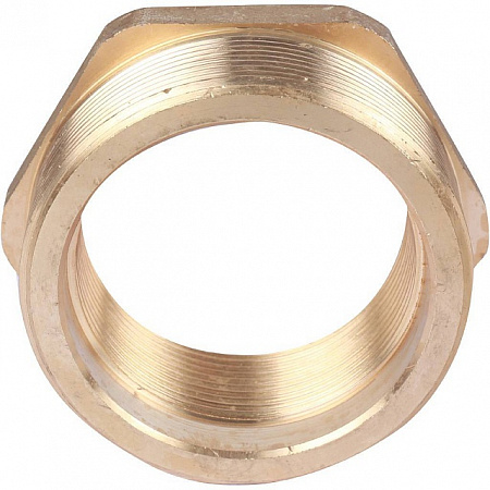 Футорка резьбовая латунная STOUT без покрытия 21/2&quot;x2&quot; ВН