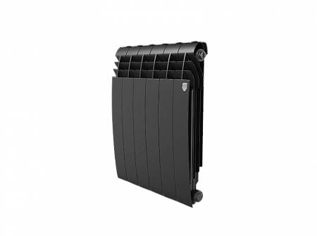 Радиатор алюминиевый ROYAL THERMO BILINER ALUM NOIR SABLE 500x6 секций, черный