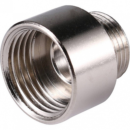 Муфта переходная резьбовая латунная STOUT никель 1/2&quot;X3/8&quot; ВН