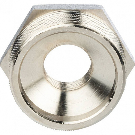 Футорка резьбовая латунная STOUT никель 11/2&quot;x3/4&quot; ВН