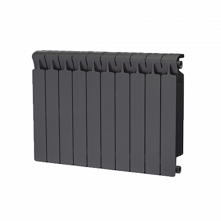 Радиатор биметаллический RIFAR Monolit 500-10 Ду 3/4 Антрацит