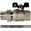 Кран шаровой с американкой STOUT бабочка 11/4&amp;quot; полнопроходной