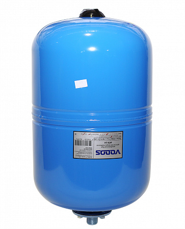 Гидроаккумулятор для воды VODOS WTR вертикальный 24 л,3/4&quot;,НР