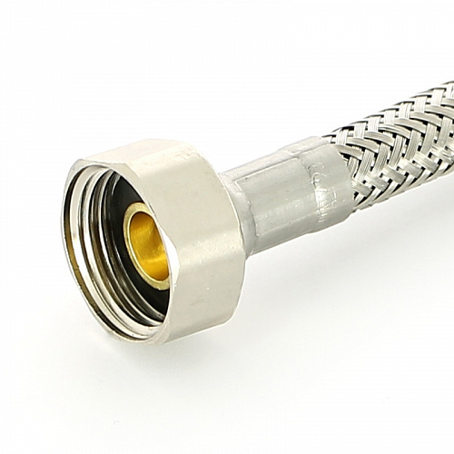 Гибкая подводка для смесителя UNI-FITT МL8х1 - 1/2&amp;quot;, 80 см, удлиненный штуцер, DN 6, оплётка из нерж