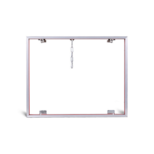 Люк потайной АЛЮМИНИЕВЫЙ со съемной дверцей (НАЖИМНОЙ) ПРАКТИКА &amp;quot;КОНТУР&amp;quot; КР 50х40