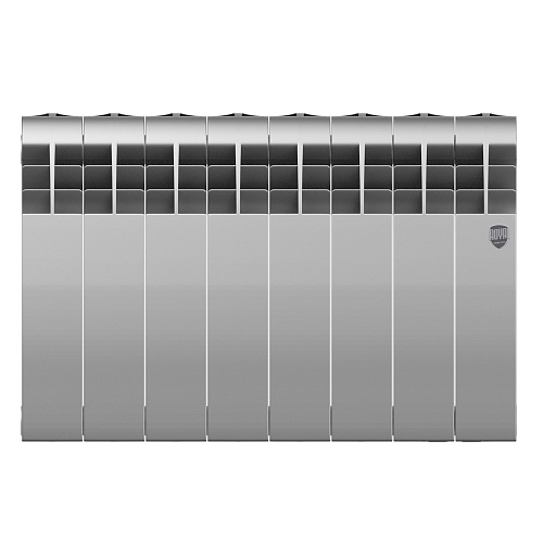 Радиатор биметаллический ROYAL THERMO BILINER SILVER SATIN 350x8 секций, серый (НС-1197130)