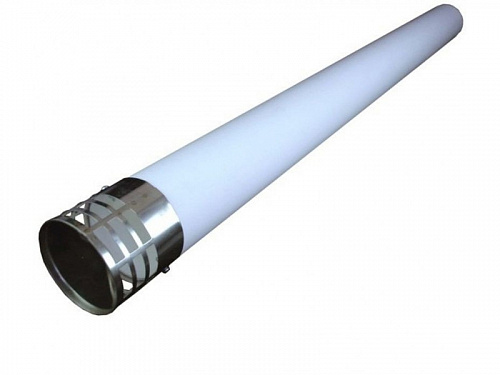 Труба воздуховода VAILLANT 80 мм, с защитной решёткой, 1000 мм RNC