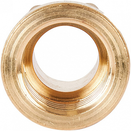 Переход под ключ резьбовой латунный STOUT без покрытия 1/2&quot;х1/2&quot; ВН