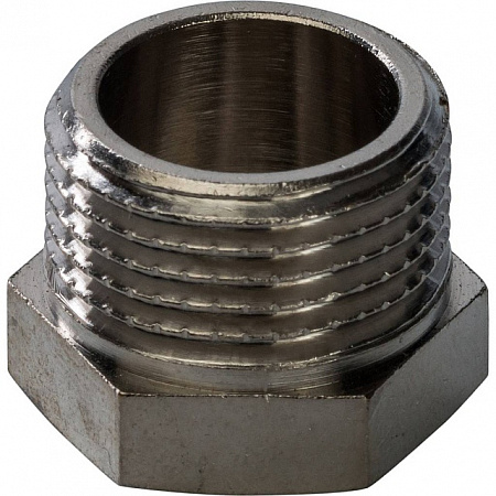 Заглушка резьбовая латунная STOUT никель 3/8&quot; Н