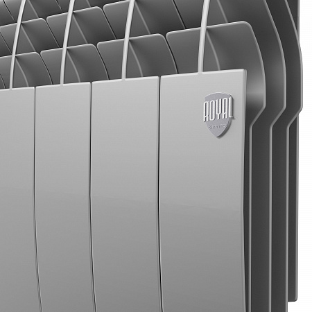 Радиатор биметаллический ROYAL THERMO BILINER SILVER SATIN VR 350x12 секций (НС-1196737)