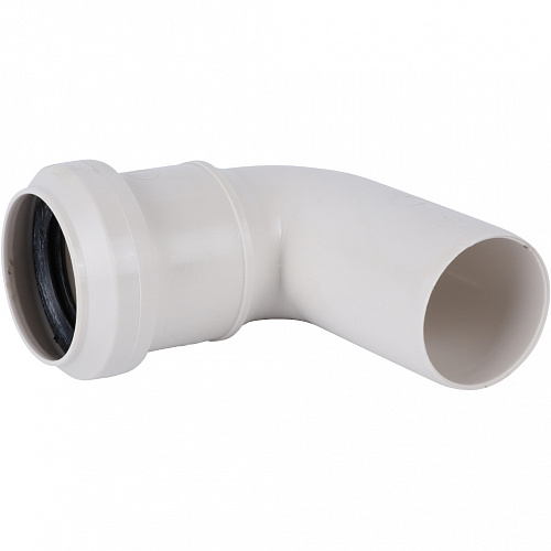 ПВХ Отвод канализационный SINIKON КОМФОРТ ПЛЮС белый Ø40х90°