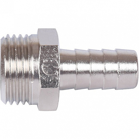 Штуцер резьбовой латунный STOUT никель 1/2&quot;x12мм Н