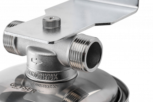 Корпус-колба фильтра из нержавейки ГЕЙЗЕР ПРЕМЬЕР горячая и холодная вода 20BB, 1&amp;quot; Н