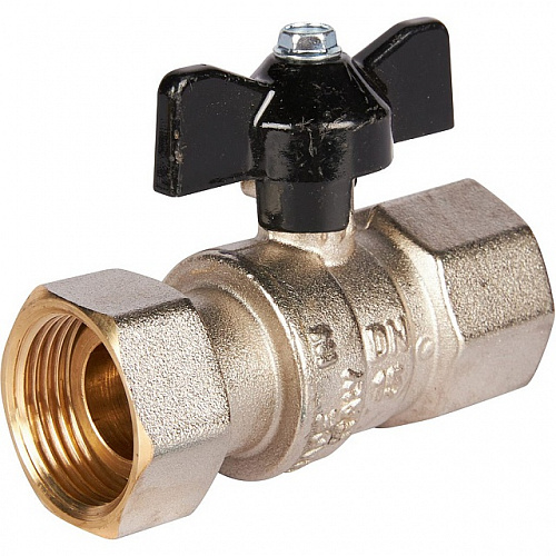 Кран шаровой STOUT бабочка 3/4&amp;quot; В, с накидной гайкой