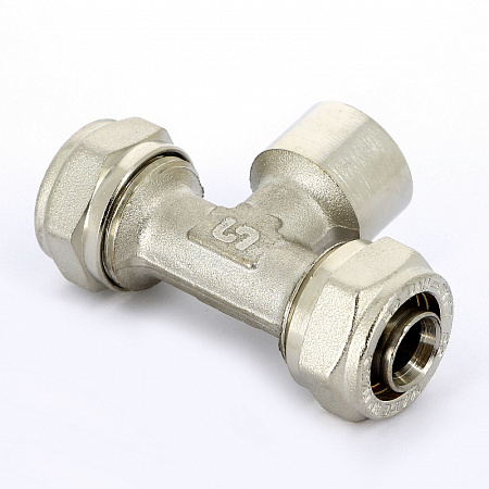 МЦ Тройник резьбовой цанга для металлопласта UNI-FITT Ø20х1/2&quot; В