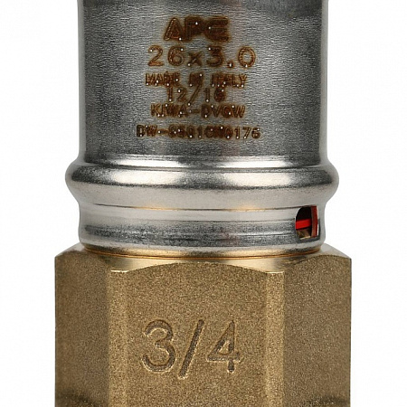 МП Муфта резьбовая пресс для металлопласта STOUT Ø26х3/4&quot; В