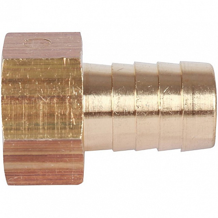Штуцер резьбовой латунный STOUT без покрытия 1/2&quot;x16мм В