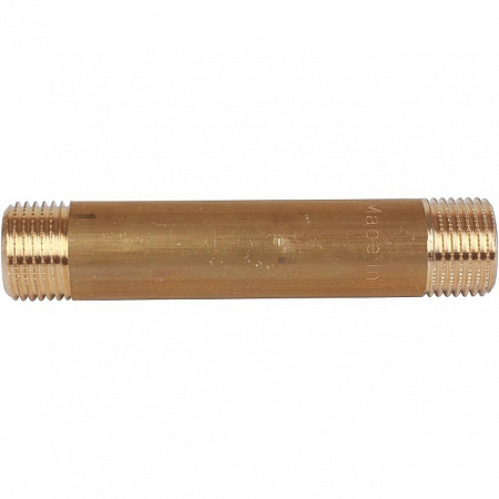 Бочонок резьбовой латунный STOUT без покрытия 1/2&quot;x100мм