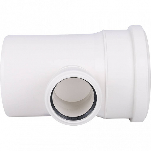 ПВХ Тройник переходной канализационный SINIKON КОМФОРТ ПЛЮС белый Ø110х50х90°