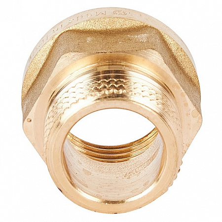 Переход под ключ резьбовой латунный STOUT без покрытия 1/2&quot;х1/2&quot; ВН