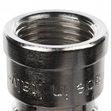 Муфта переходная резьбовая латунная STOUT никель 1/2&quot;X3/8&quot; В