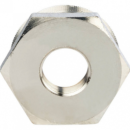 Футорка резьбовая латунная STOUT никель 11/2&quot;x3/4&quot; ВН