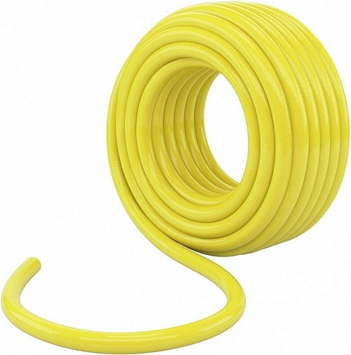 Шланг поливочный армированный ПВХ 3-х слойный ЖЕЛТЫЙ СИБРТЕХ ДАЧНИК 3/4&amp;quot; - 9атм (30м)