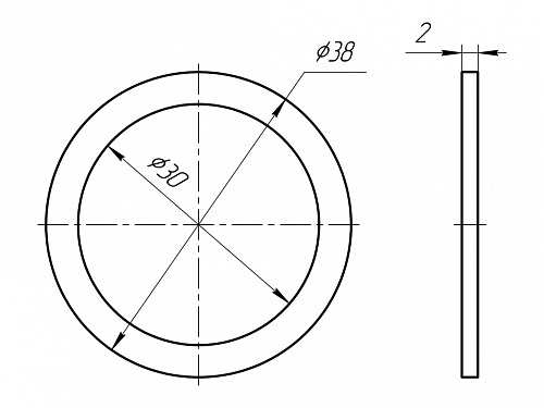 Прокладка плоская АНИПЛАСТ M020 Ø11/4&amp;quot;