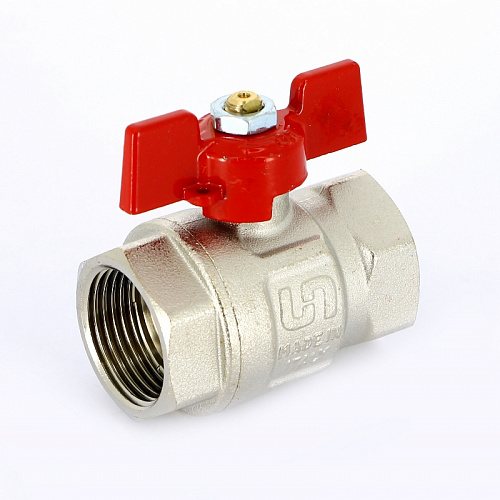 Кран шаровой UNI-FITT ETALON бабочка 1&amp;quot; ВВ, полнопроходной