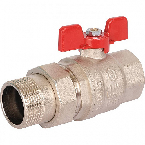 Кран шаровой с американкой STOUT бабочка EPDM 11/4&amp;quot;